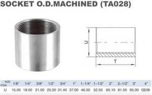 SOCKET OD MACHINED