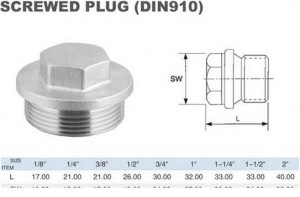 SCREWED PLUG