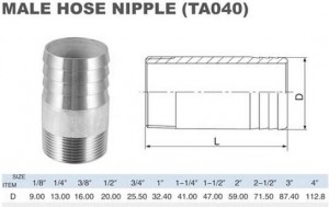 MALE HOSE NIPPLE