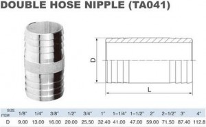 DOUBLE HOSE NIPPLE